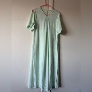 Light Green Eyelet Maxi Dress